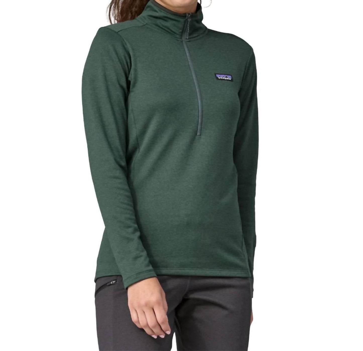 Women's R1 Daily Zip-Neck Jacket In Nouveau Green/northern Green X-Dye