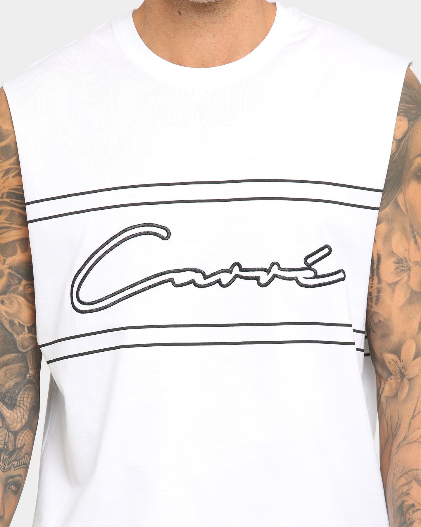 Carré Scripted Outline Muscle White