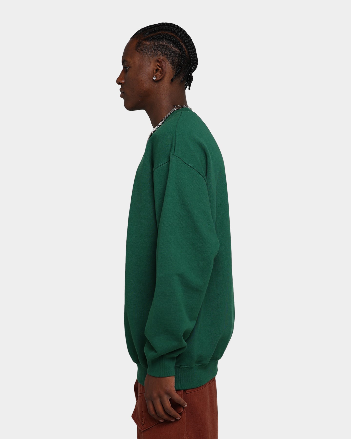 X-Large College Logo Crewneck Green