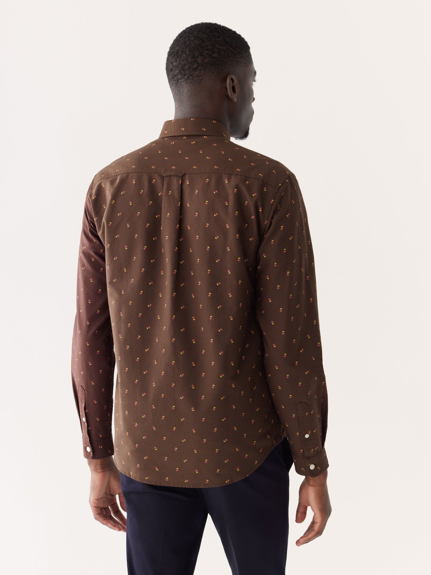 The Printed Jasper Oxford Shirt in Café