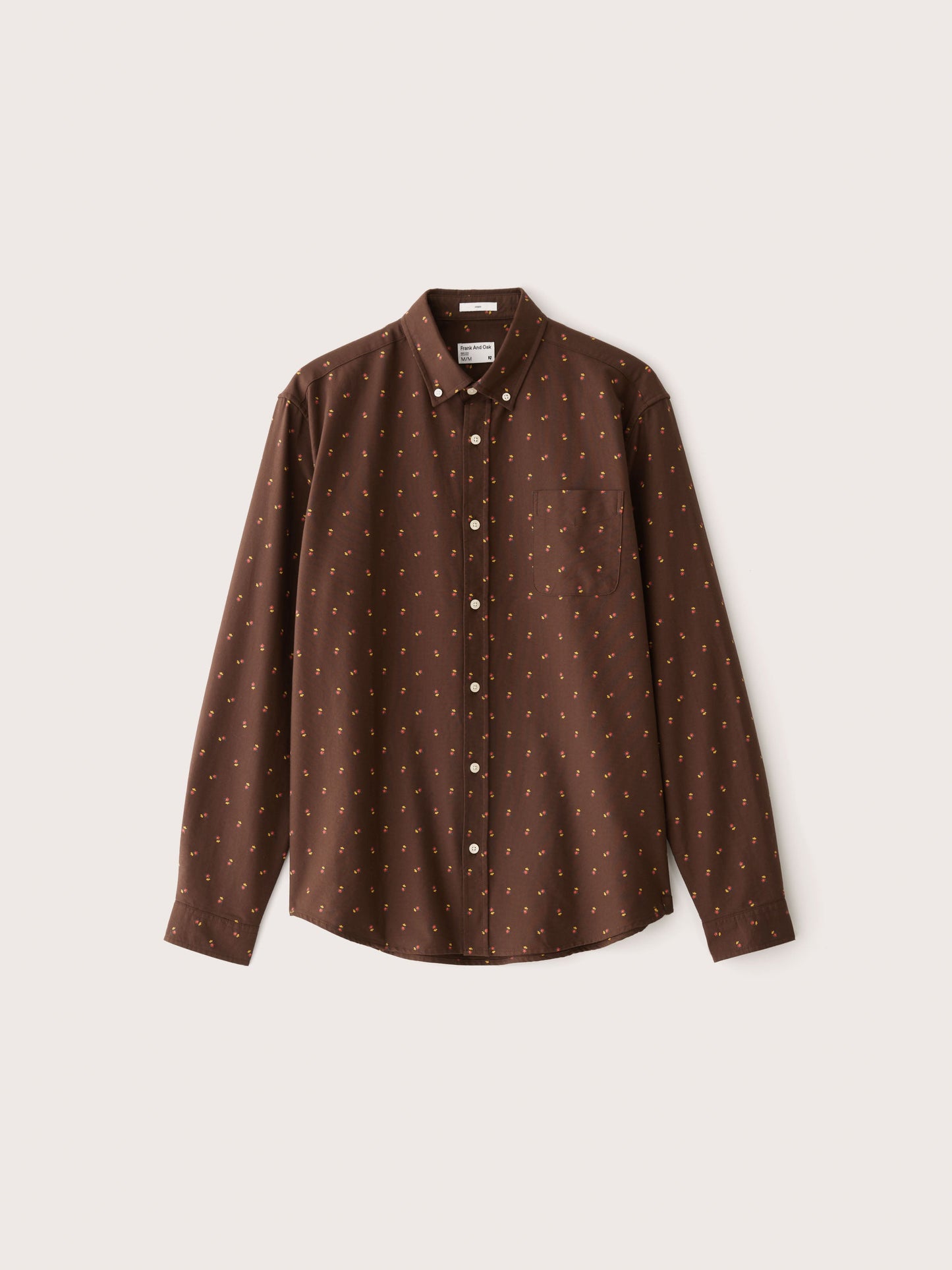 The Printed Jasper Oxford Shirt in Café