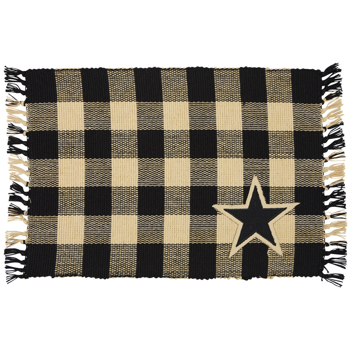 Wicklow Star Yarn Placemat - Black (set of 4)