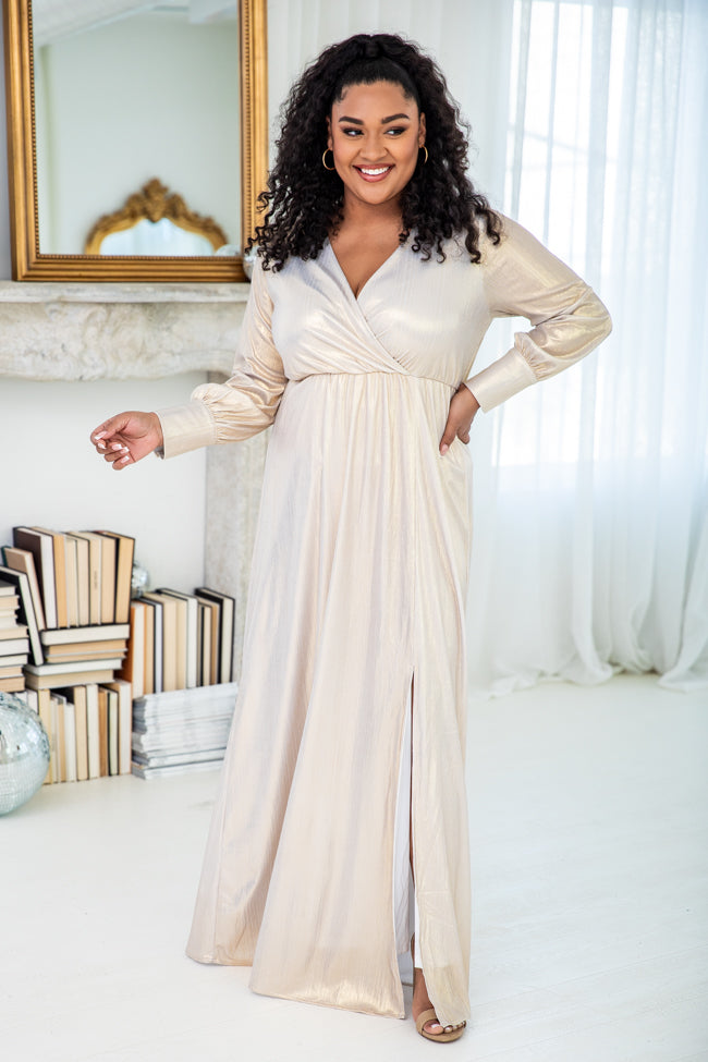 Sweet Nothings Metallic Maxi Dress