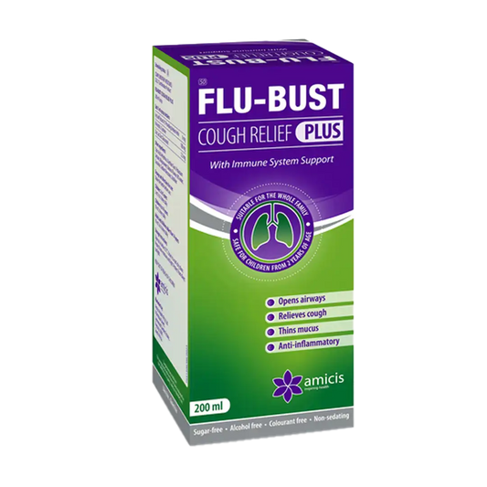 Flu-Bust Cough Relief Plus Syrup, 200ml