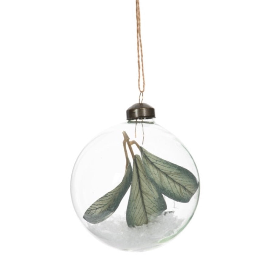 Winter Frost Glass Ball ornament