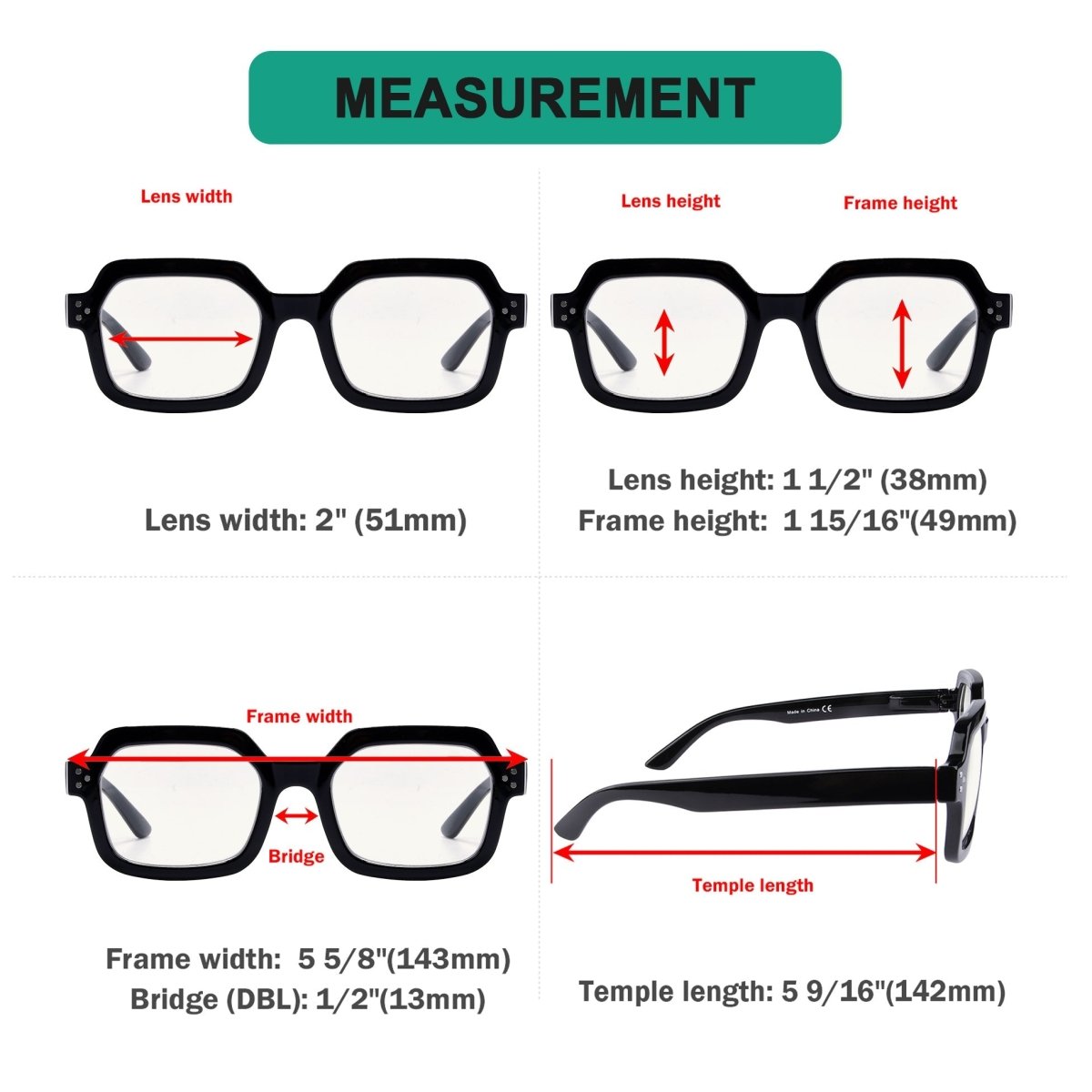 4 Pack Stylish Progressive Multifocus Readers M2130