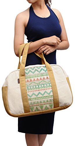 Women'S Pastel Actez Pattern-1 Printed Canvas Duffel Travel Bags Was_19