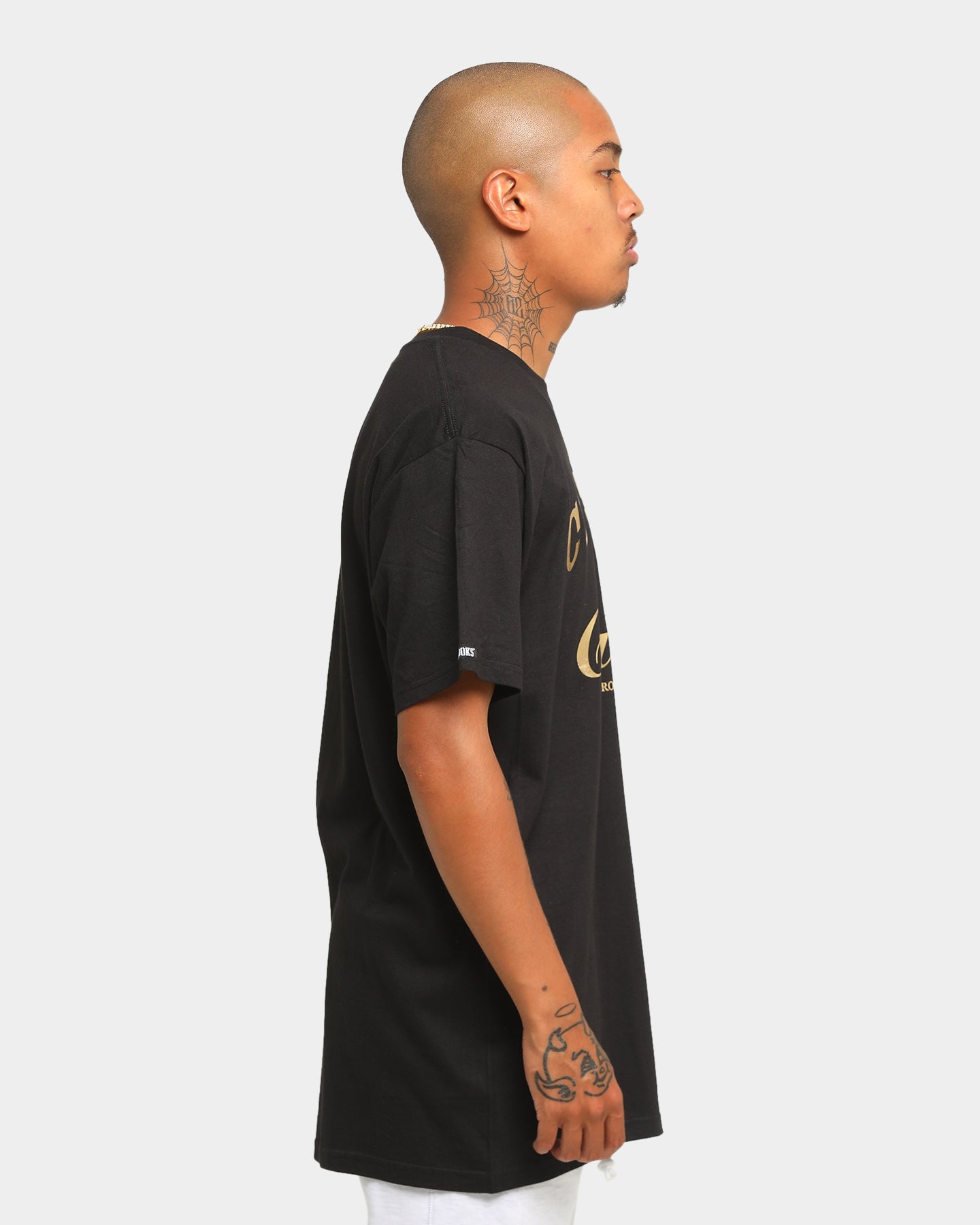 Crooks & Castles Cocaine & Caviar Short Sleeve T-Shirt Black/Gold