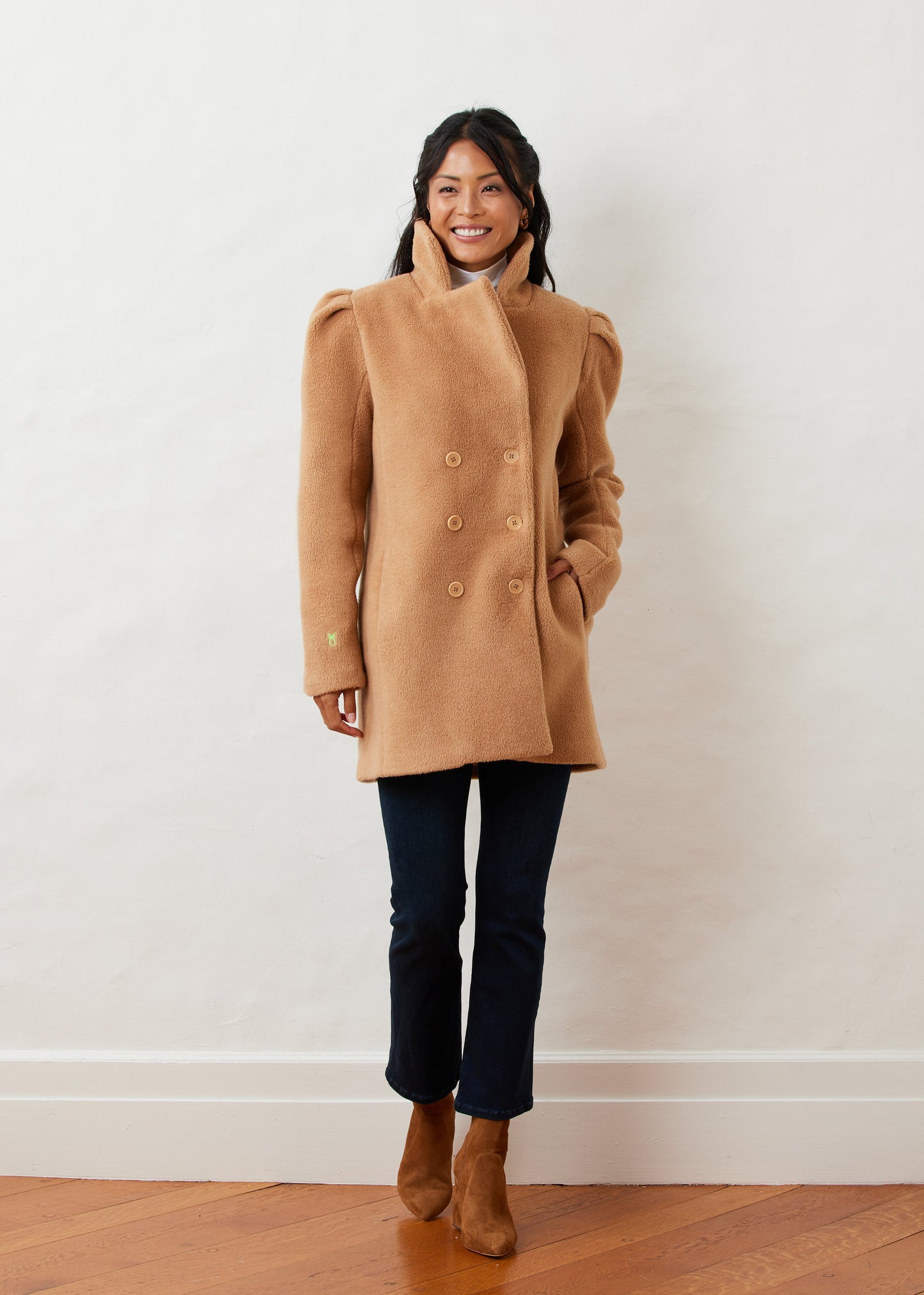 Conyers Coat in Sherpa Fleece