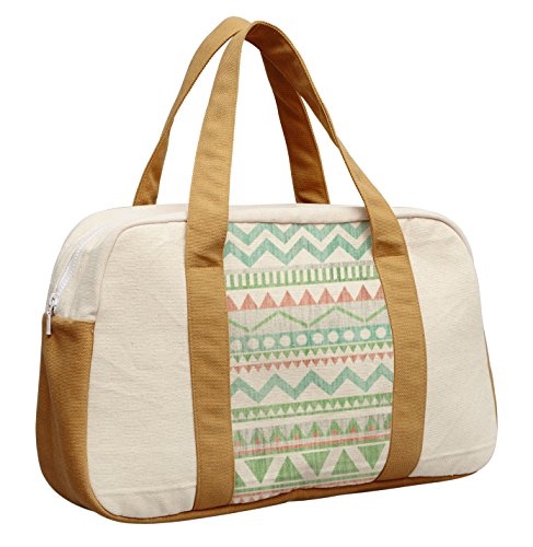 Women'S Pastel Actez Pattern-1 Printed Canvas Duffel Travel Bags Was_19