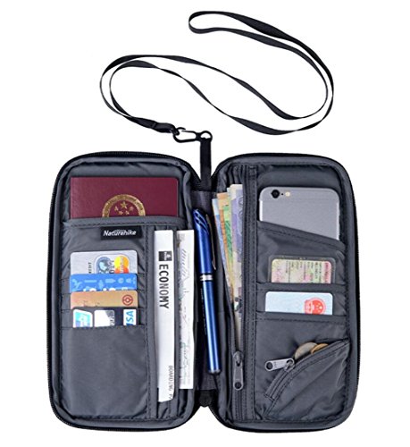 Big Mango Rfid Blocking Neck Travel Wallet Family Passport Wallet Holder Travel Organizer Clutch