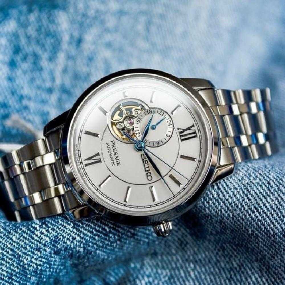 SEIKO PRESAGE SSA365J1 AUTOMATIC STAINLESS STEEL MEN'S SILVER WATCH