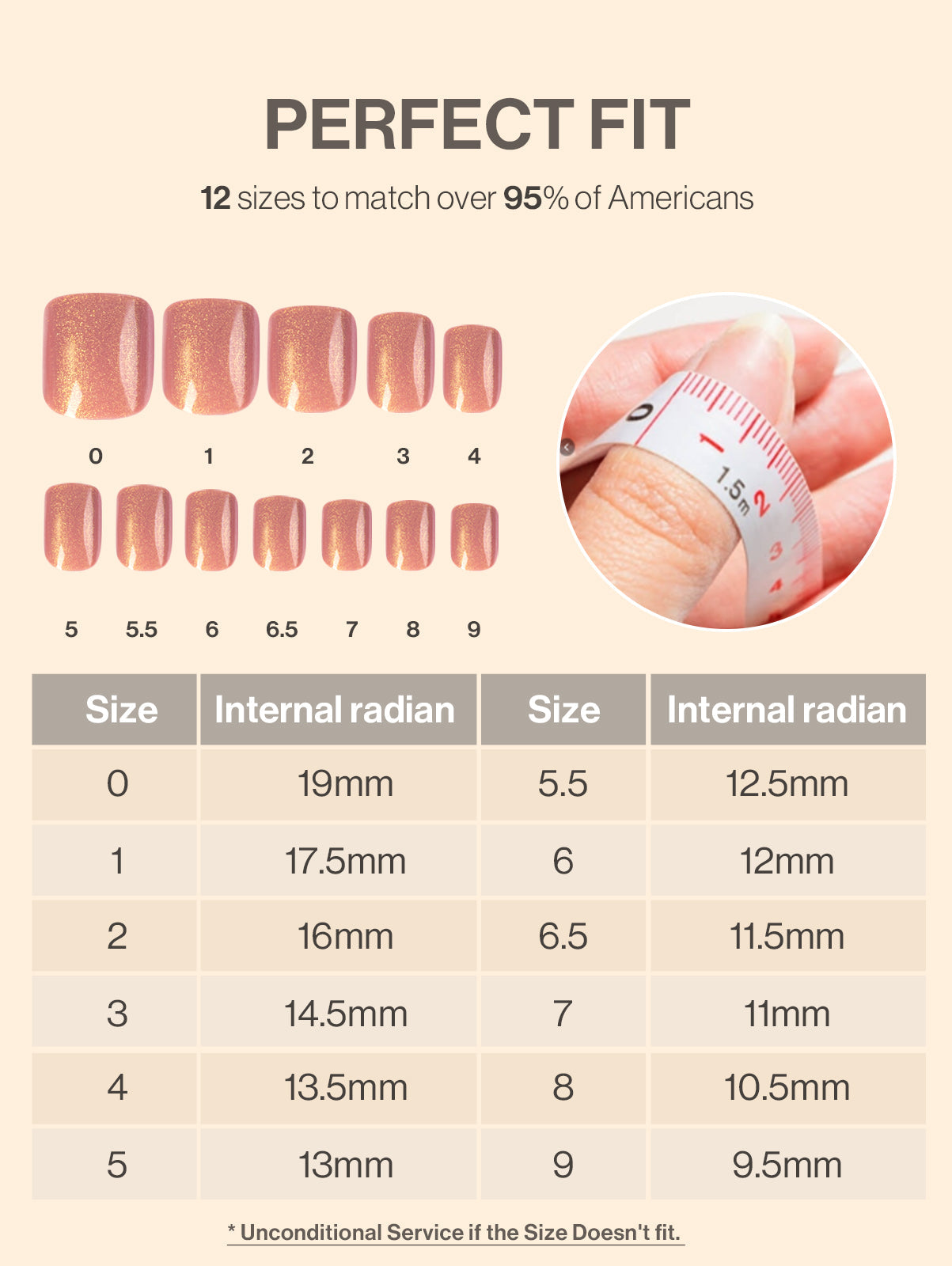 Acrylic Press On Nails - Short Square Rose Pink (US ONLY)