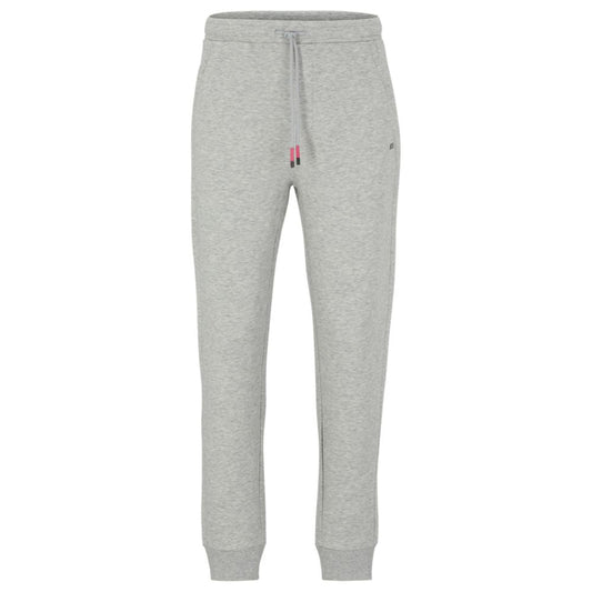 Cotton-blend tracksuit bottoms with embroidered logos