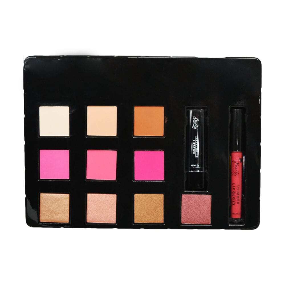 Beauty Buddy Makeup Essentials Kit & Train Case - Midnight Black