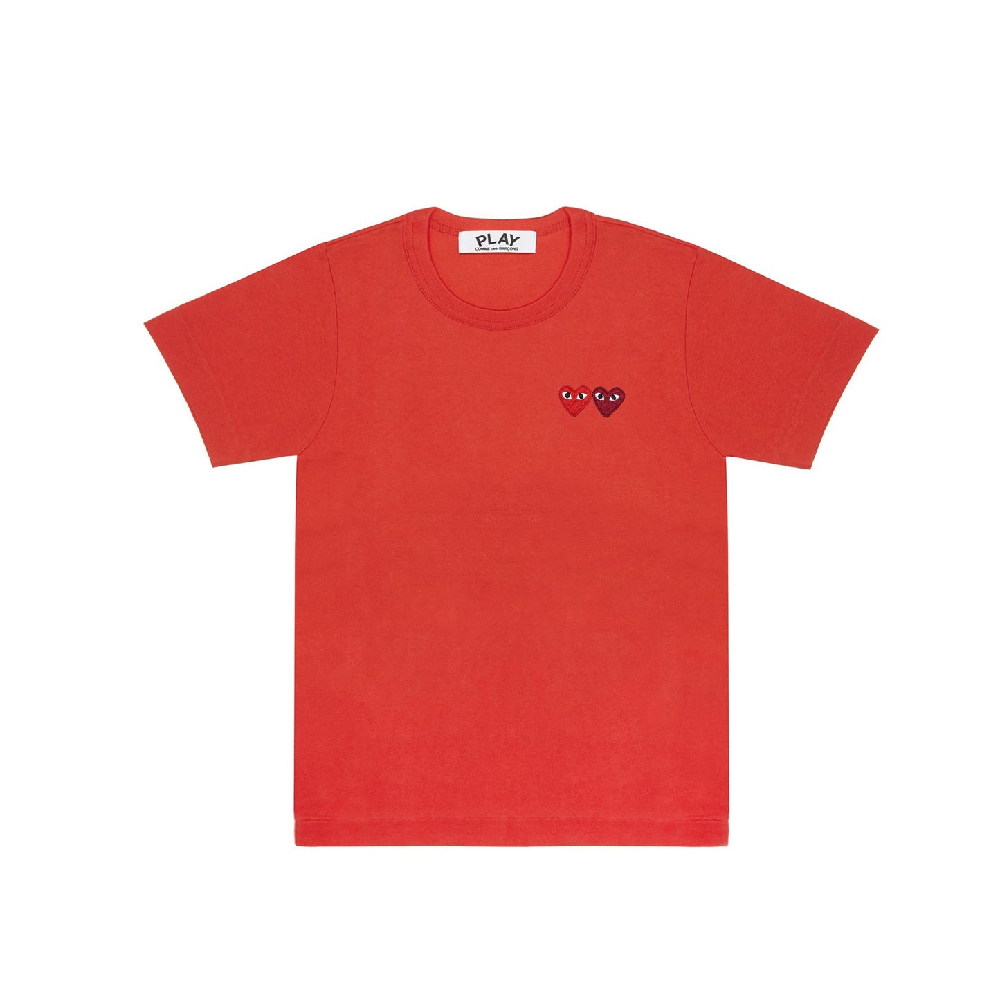 Comme des Garcons Play Mens Double Heart SS Tee