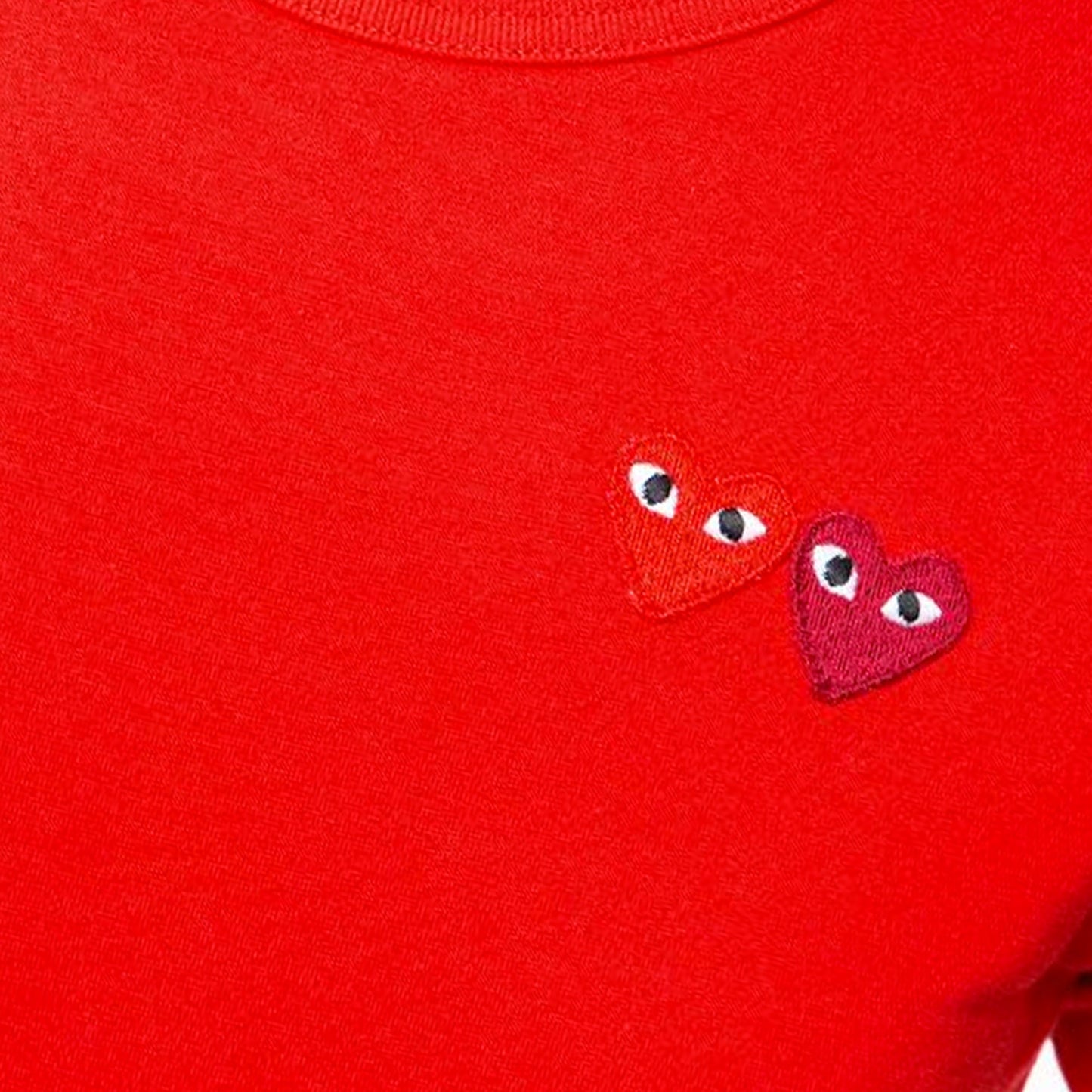 Comme des Garcons Play Mens Double Heart SS Tee