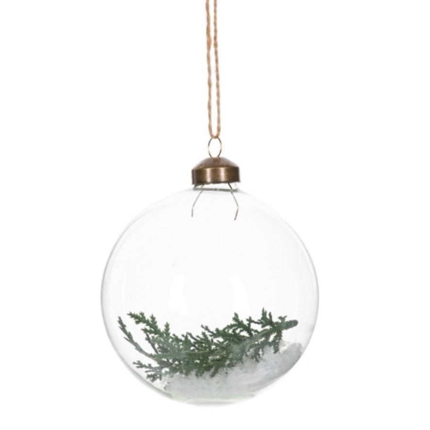 Winter Frost Glass Ball ornament