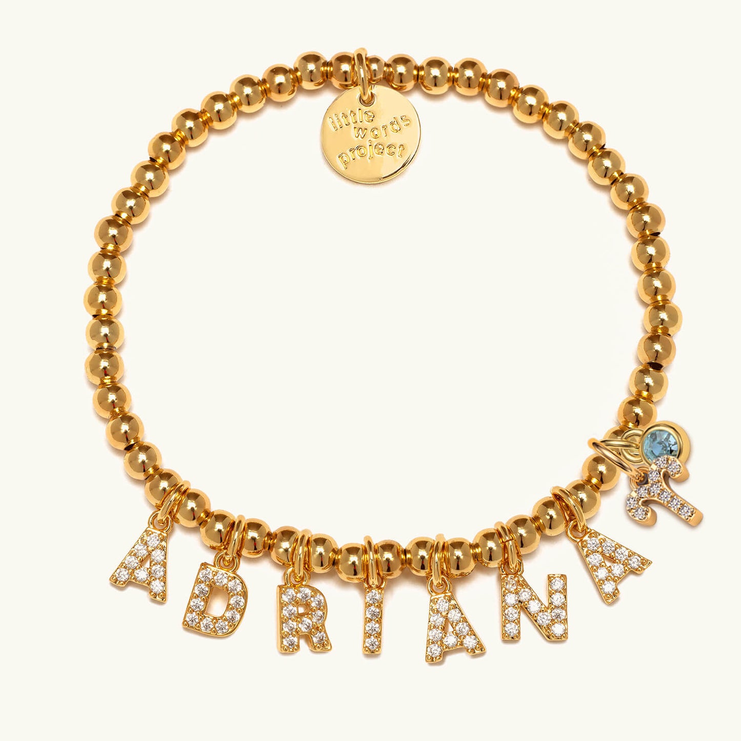 Custom Gold Letter Charms- Dripping Gold