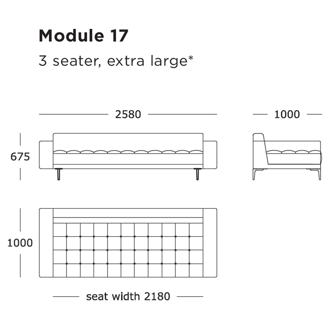 Campo Modular Sofa (Modules 17-24)