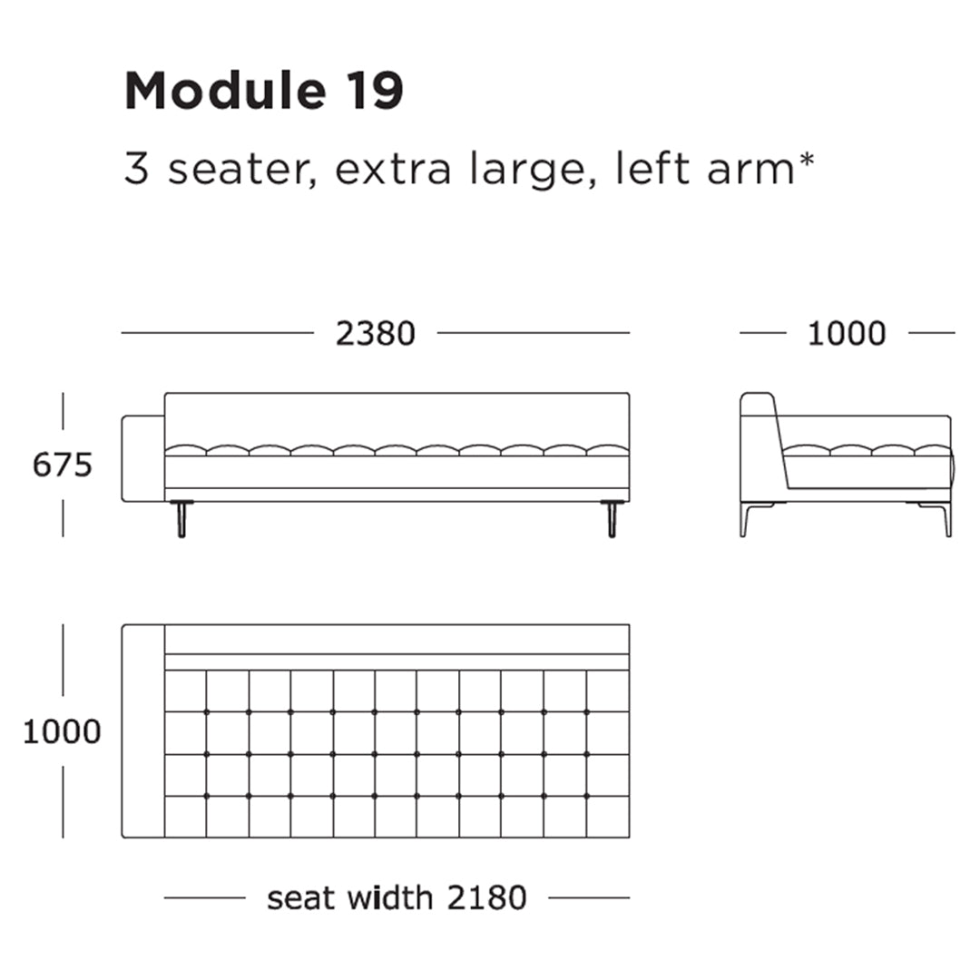 Campo Modular Sofa (Modules 17-24)