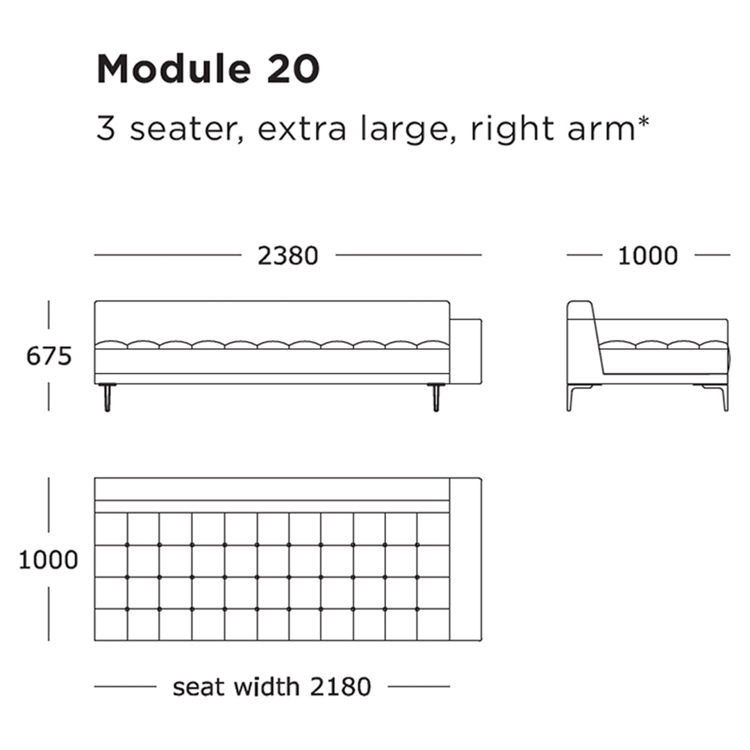 Campo Modular Sofa (Modules 17-24)