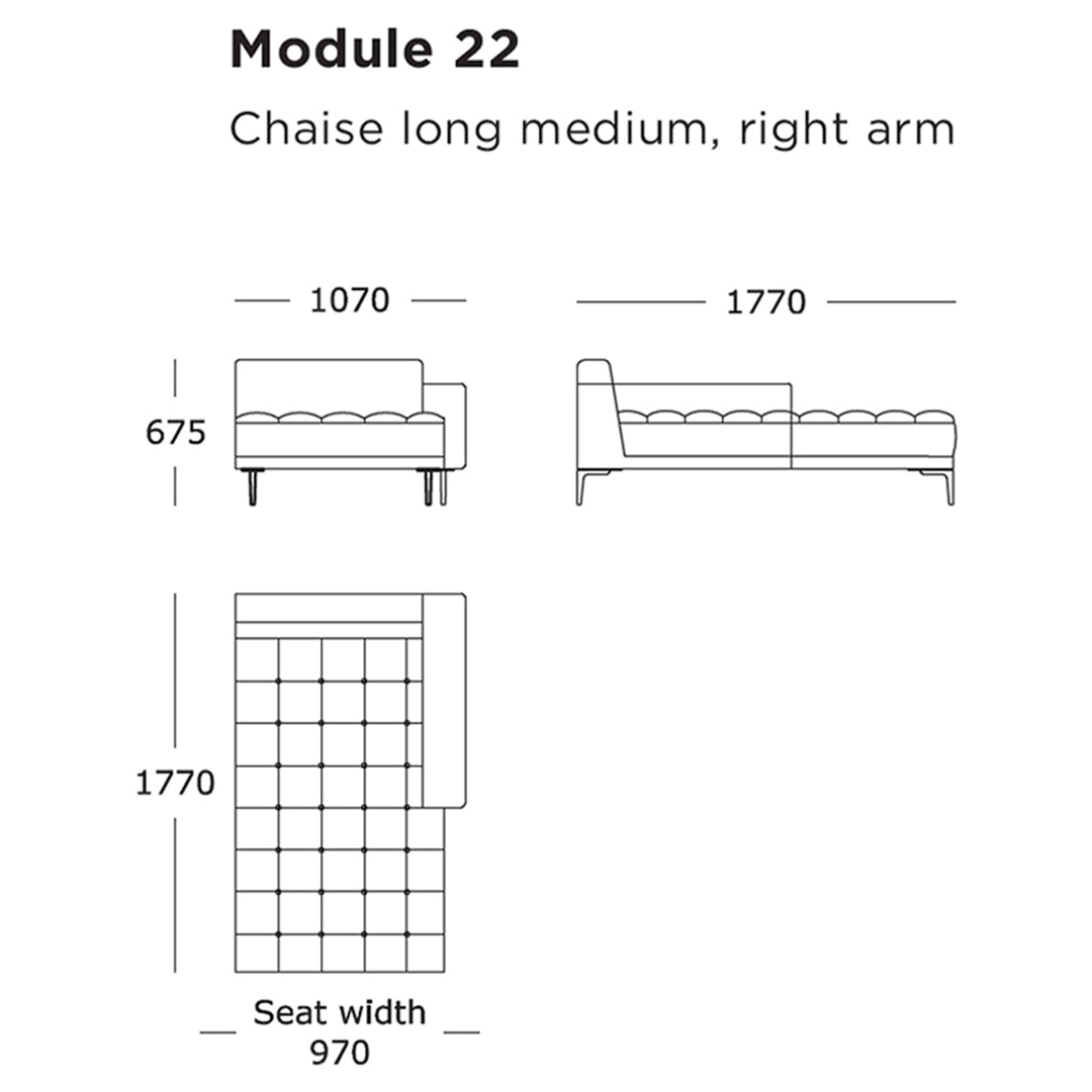 Campo Modular Sofa (Modules 17-24)