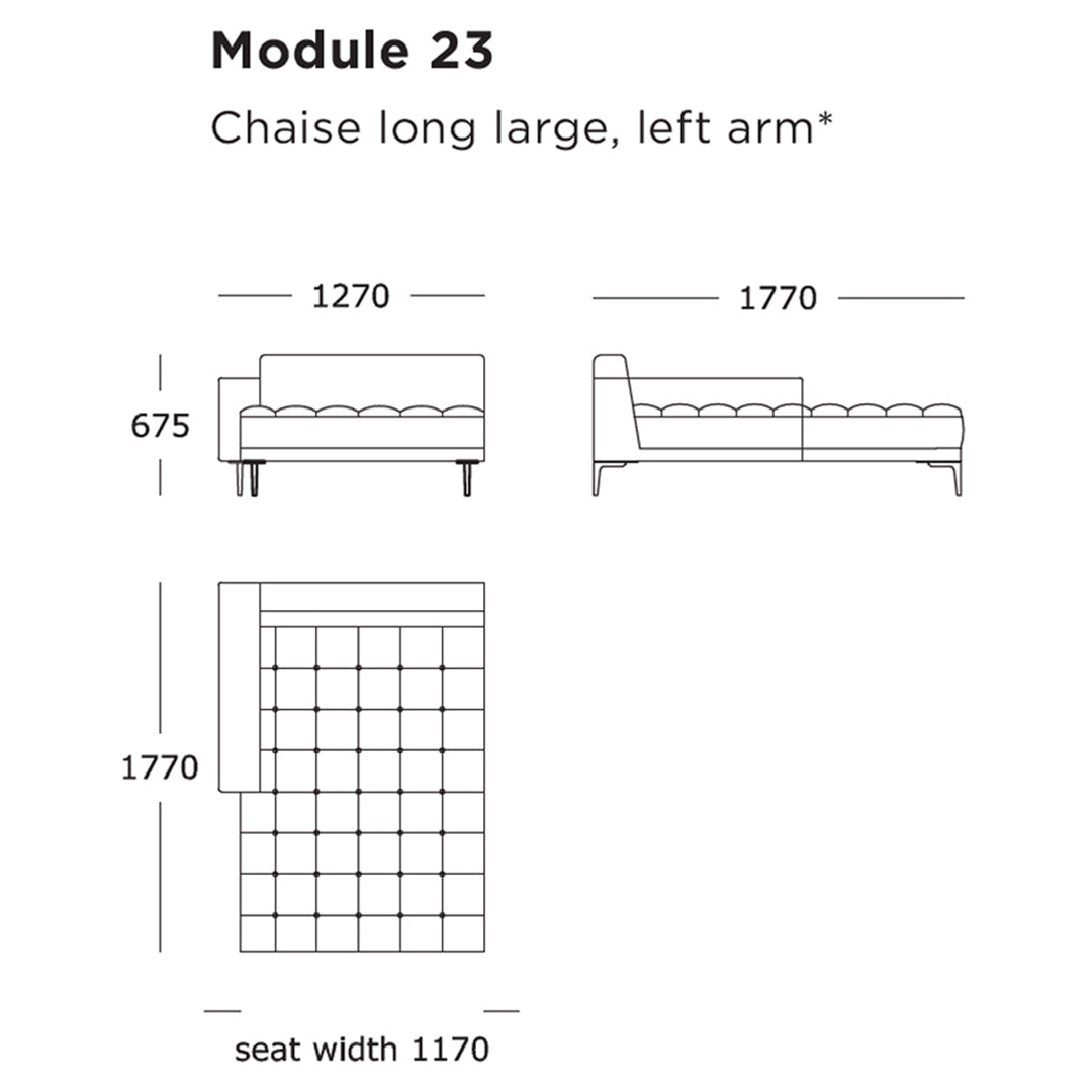 Campo Modular Sofa (Modules 17-24)