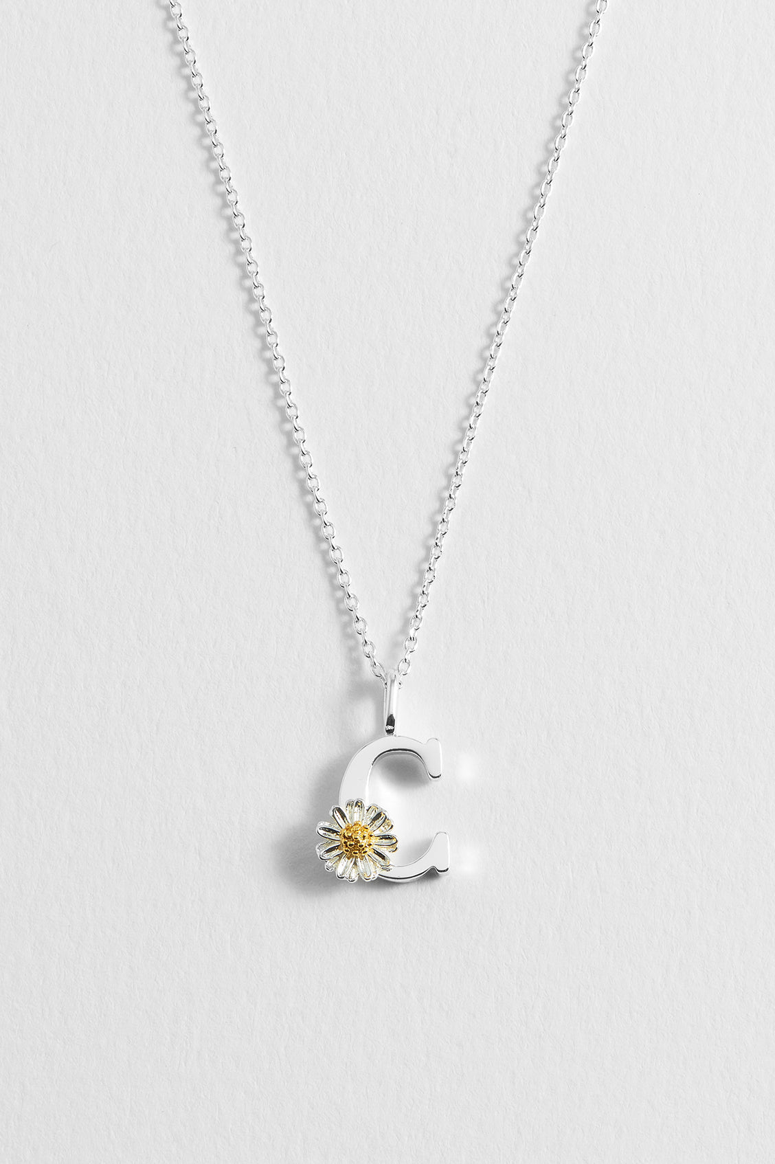 Wildflower Initial Pendant