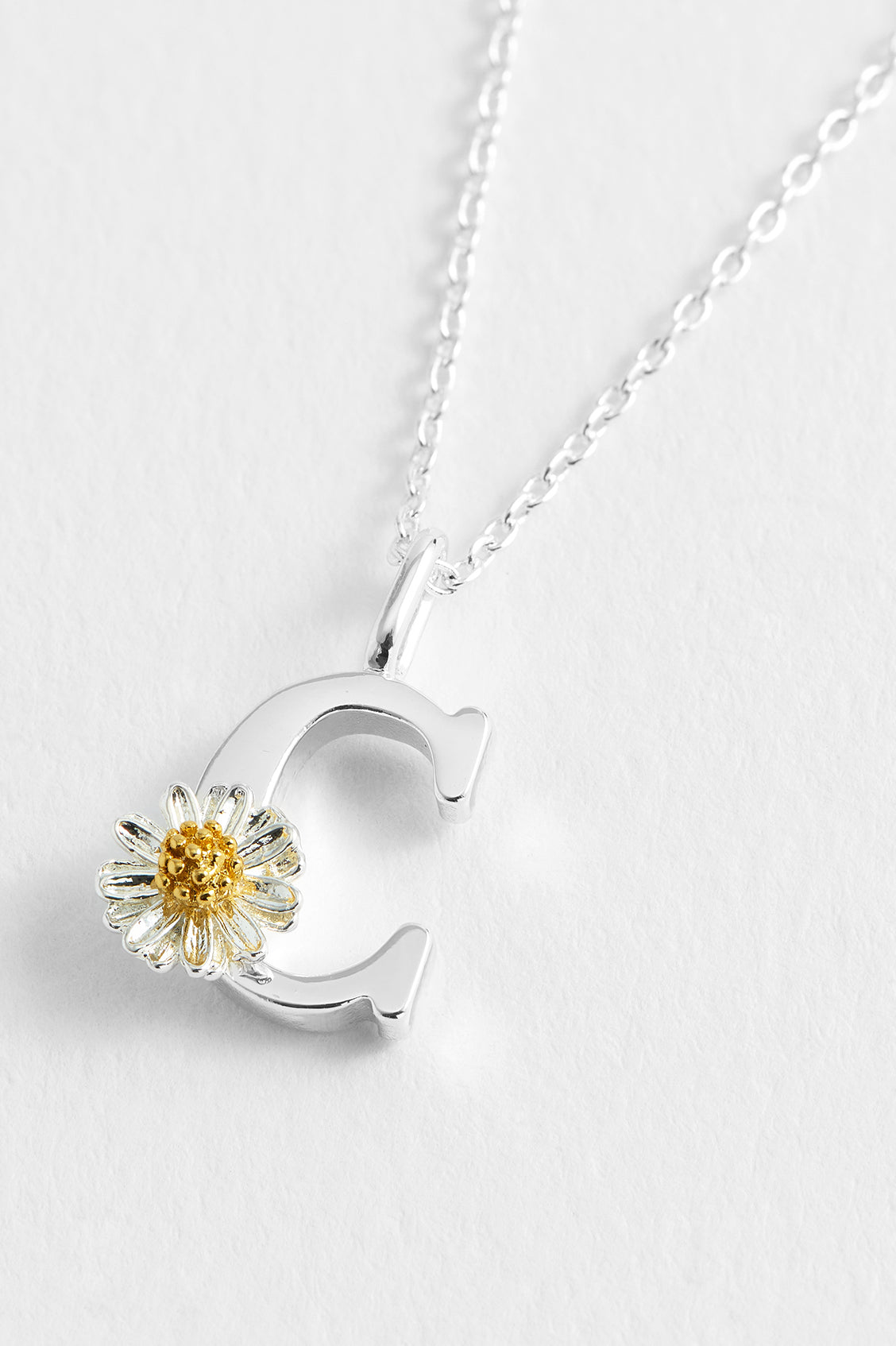 Wildflower Initial Pendant