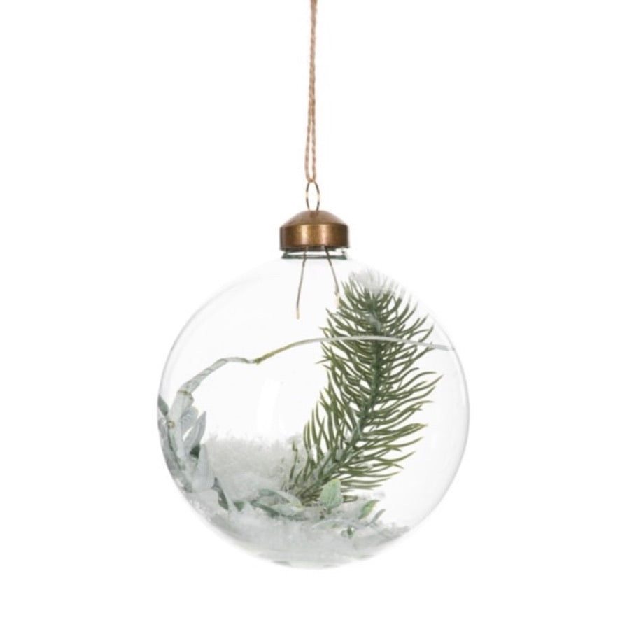 Winter Frost Glass Ball ornament