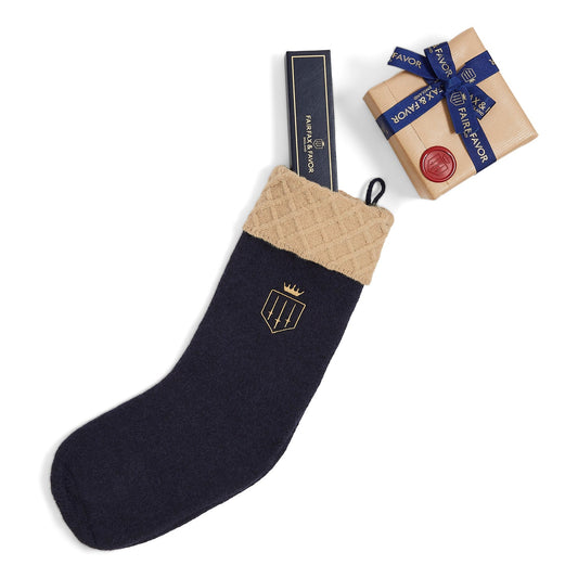 Signature Knitted Christmas Stocking - Navy