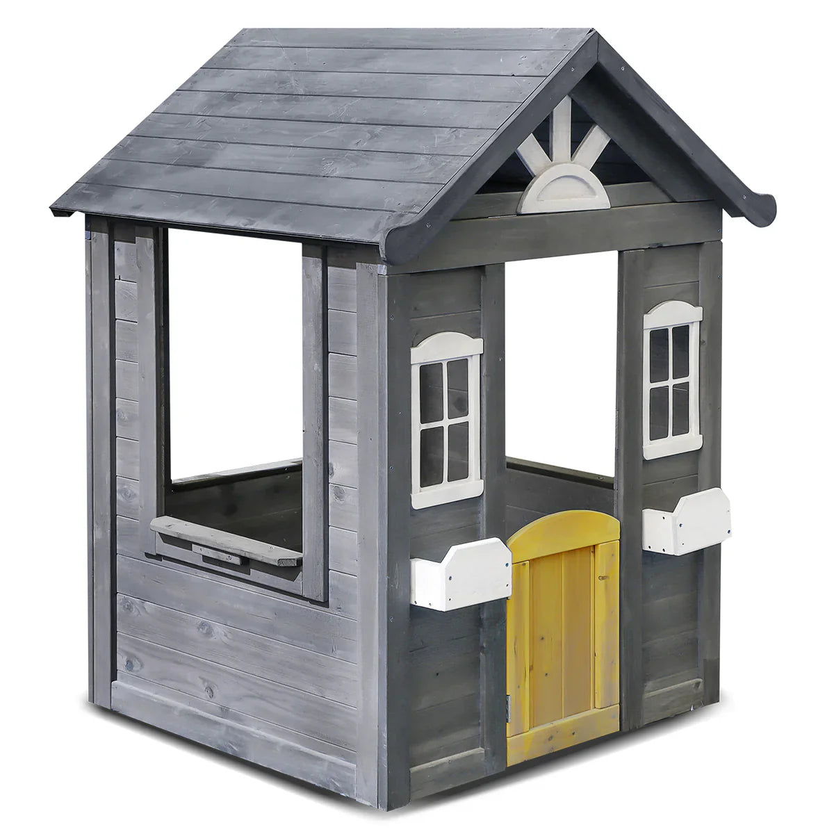 Aiden Cubby House - White/Grey