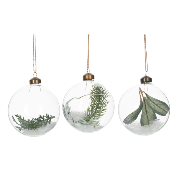 Winter Frost Glass Ball ornament