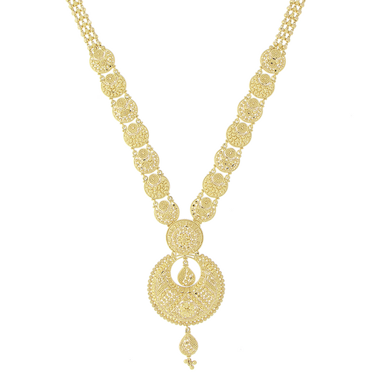 3 PIECE LONG GOLD NECKLACE SET