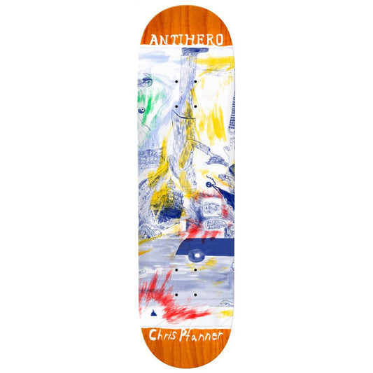 Anti Hero Skateboards Chris Pfanner SF "Then And Now" Skateboard Deck  - 8.06