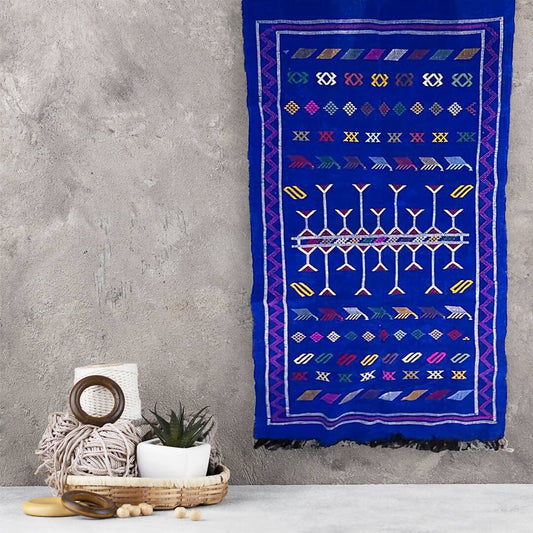 Timeless elegance: Vintage Mid Atlas Blue 210-112 cm rug