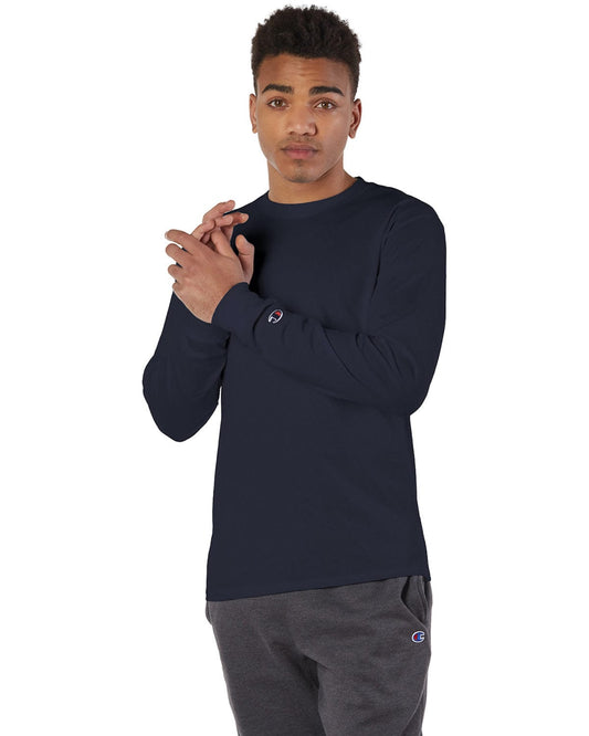 Champion Long Sleeve Tagless T-Shirt | Navy