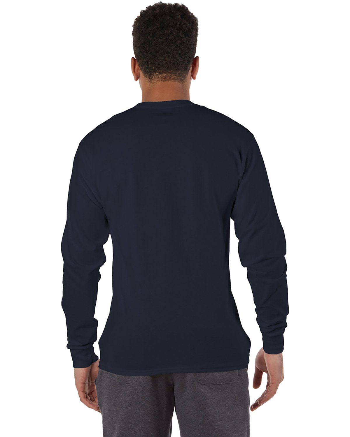 Champion Long Sleeve Tagless T-Shirt | Navy