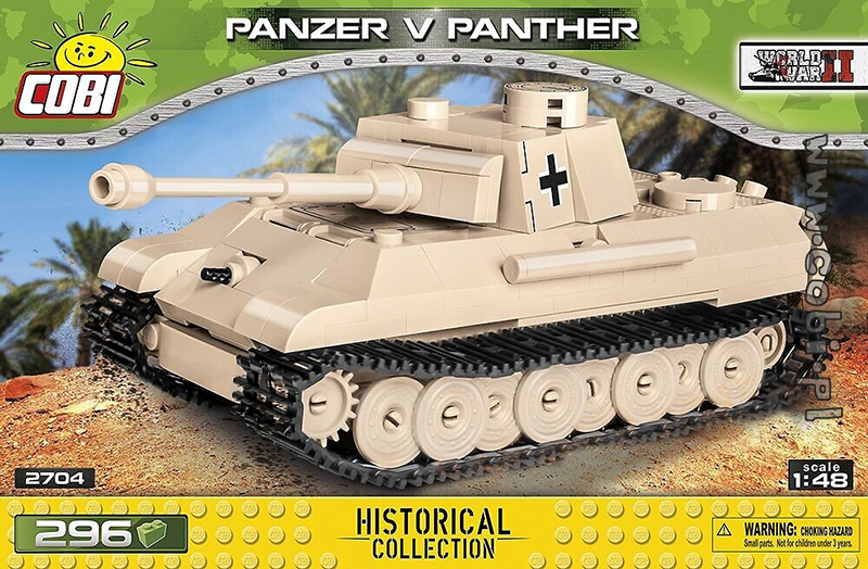 Cobi World War II - Panzer v Panther Tank 1:48 Scale 294 pieces