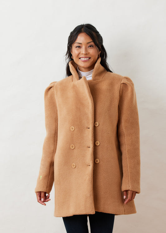 Conyers Coat in Sherpa Fleece