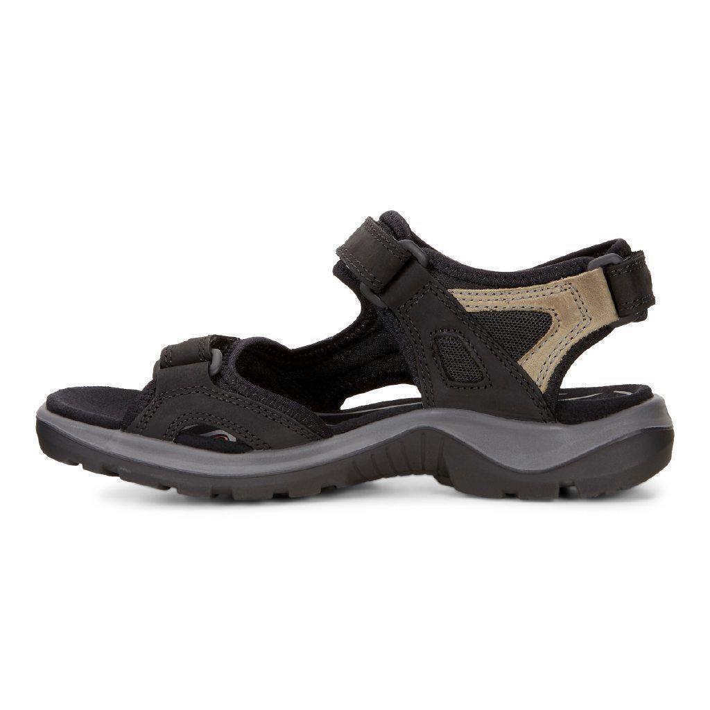 ECCO Women's 069563 Yucatan Sandal Black Nubuck