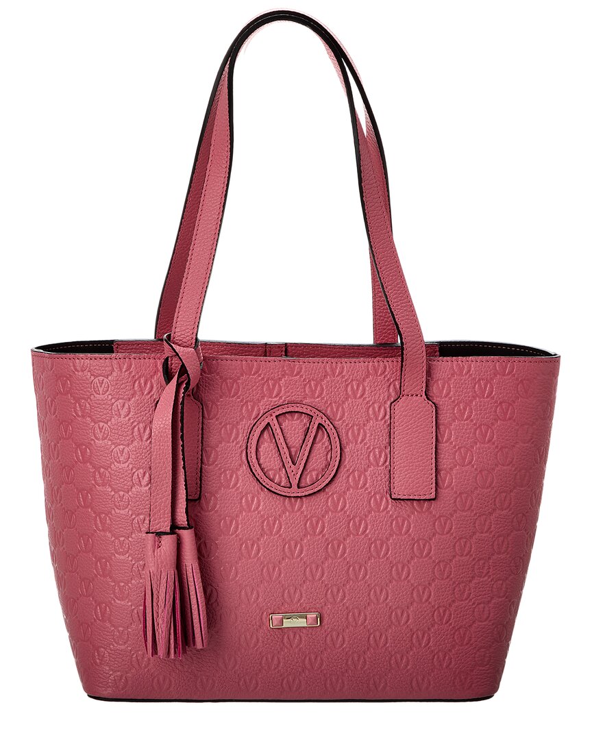 Valentino by Mario Valentino Prince Medallion Leather Tote