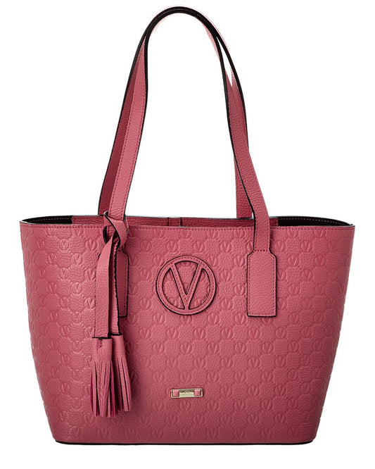 Valentino by Mario Valentino Prince Medallion Leather Tote