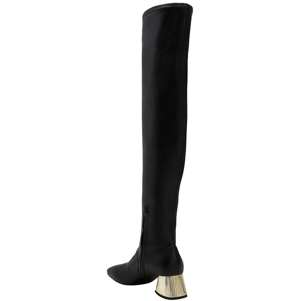 The Clarra Womens Faux Leather Tall Over-The-Knee Boots