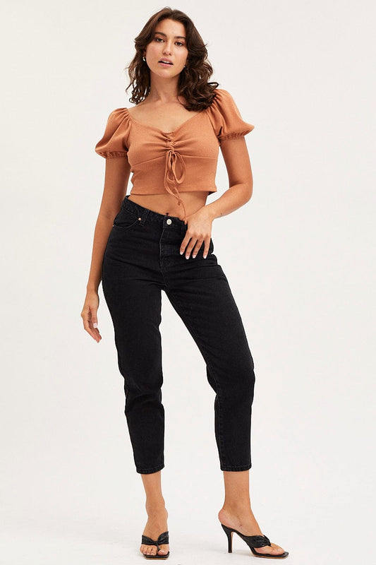 Black Mom Jeans High Rise