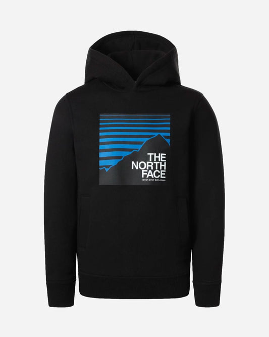 Teens Box PO Hoodie - Black/Hero blue